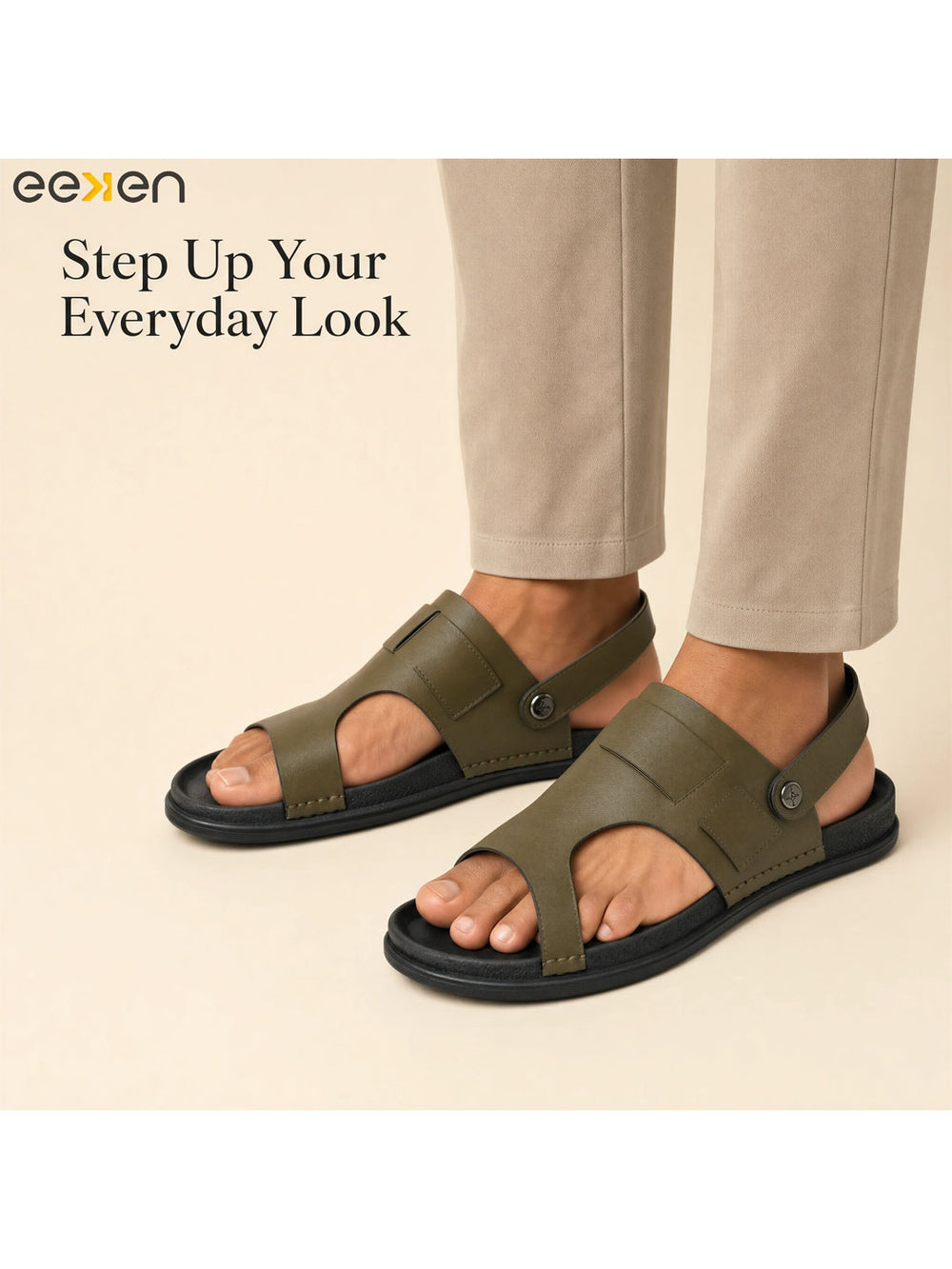 Paragon Eeken Men Casual Comfortable Back Strap Sandals for Daily Outdoor Wear