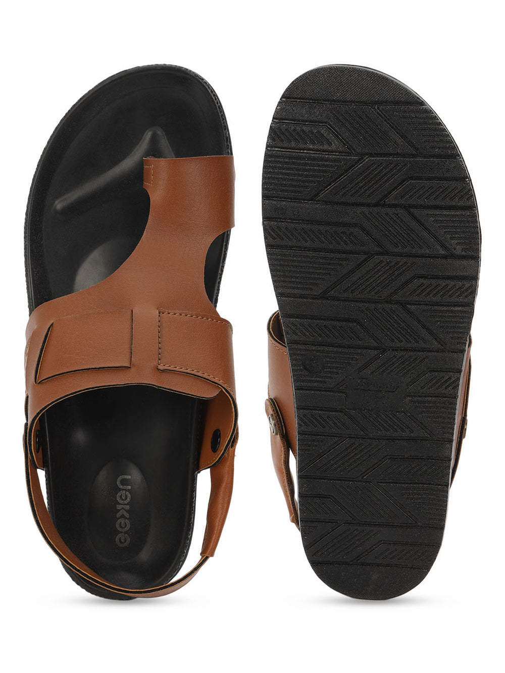 Eeken Men Sandals Comfortable with Toe Ring Back Strap for Daily Use