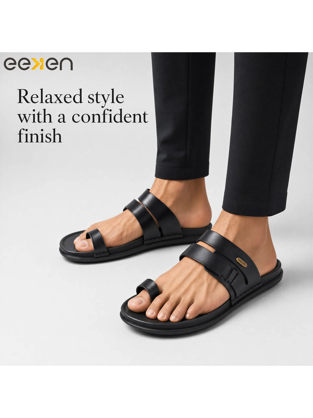 Paragon Eeken Men Ethnic Casual Comfortable Toe Ring Sandals for Daily Wear