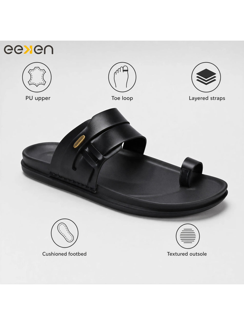 Paragon Eeken Men Ethnic Casual Comfortable Toe Ring Sandals for Daily Wear