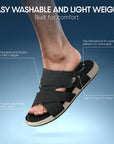 Paragon Men’s Slip-On Sandals | Stylish & Lightweight with Synthetic Upper