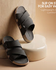 Paragon Men’s Slip-On Sandals | Stylish & Lightweight with Synthetic Upper