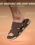 Paragon Men’s Slip-On Sandals | Stylish & Lightweight with Synthetic Upper