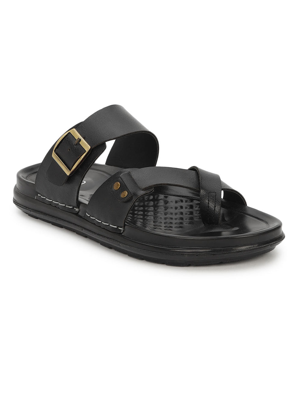 Eeken Men Comfort Sandals Double Buckle Leightweight Slip On for Casual Daily use