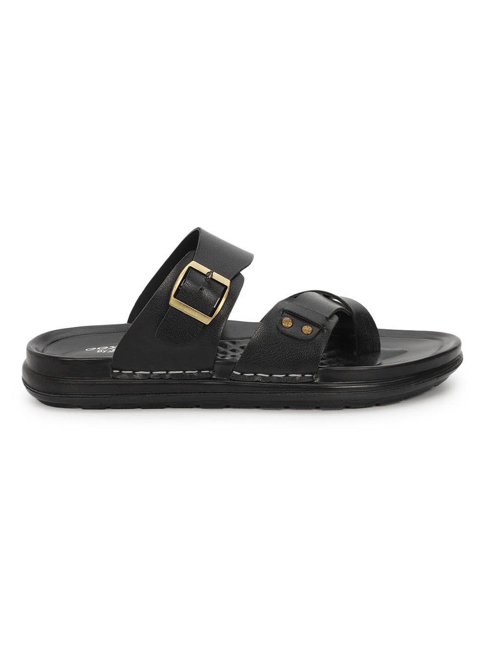 Eeken Men Comfort Sandals Double Buckle Leightweight Slip On for Casual Daily use