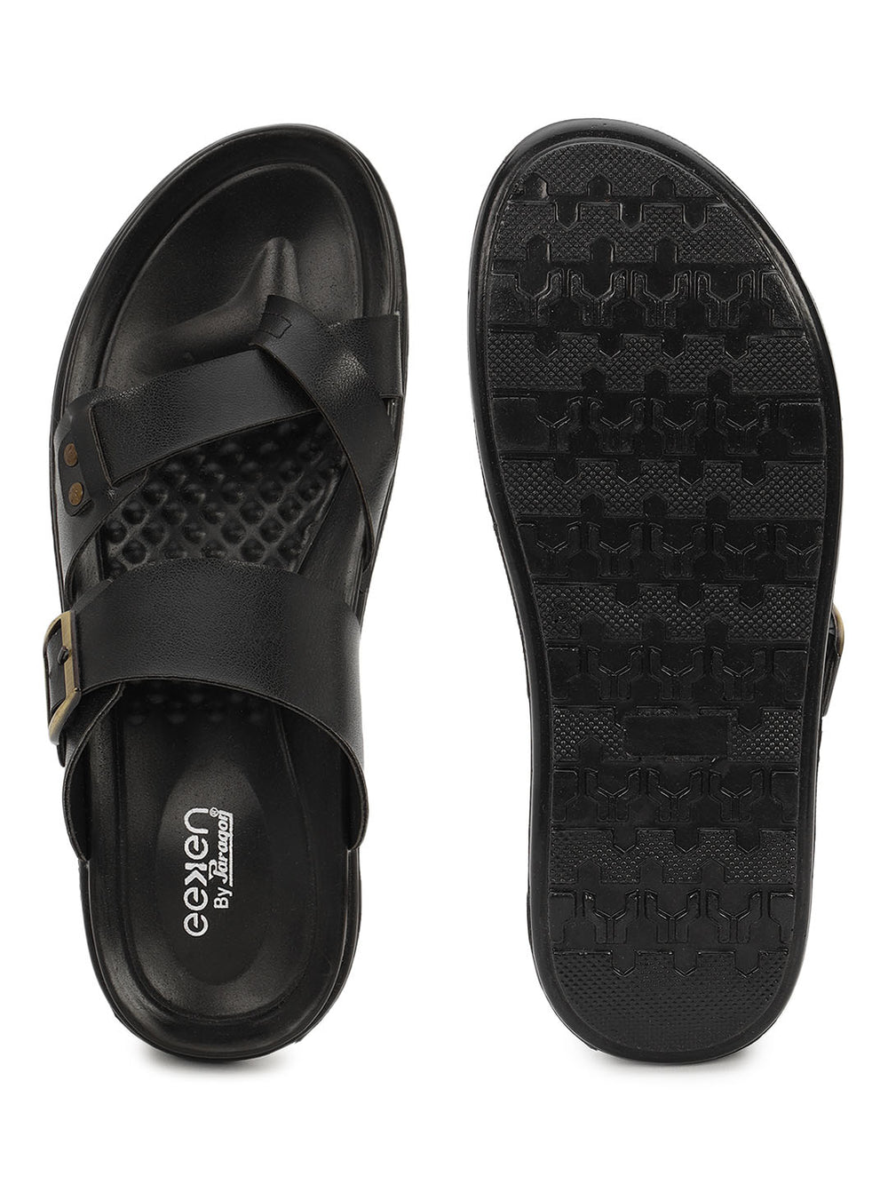 Eeken Men Comfort Sandals Double Buckle Leightweight Slip On for Casual Daily use