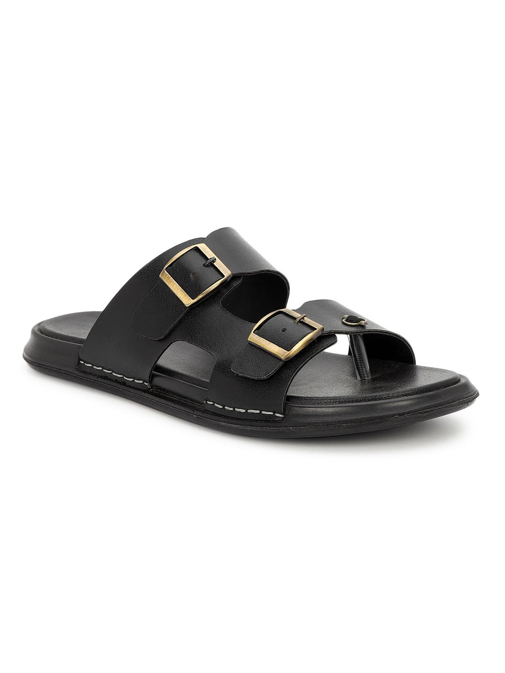 Eeken Men Comfort Sandals Double Buckle Easy Wear Slip On for Casual Daily use