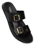 Eeken Men Comfort Sandals Double Buckle Easy Wear Slip On for Casual Daily use