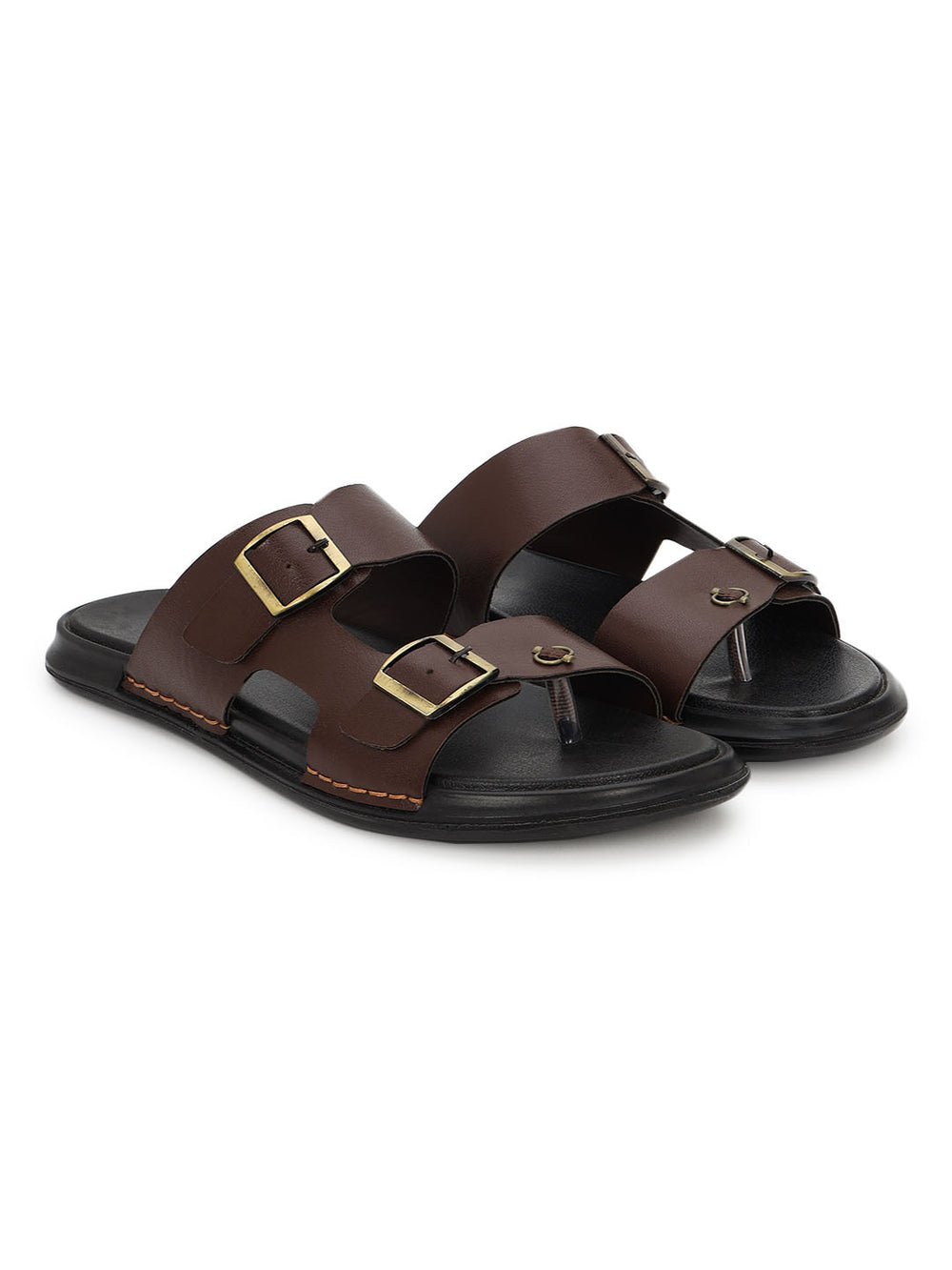 Eeken Men Comfort Sandals Double Buckle Easy Wear Slip On for Casual Daily use