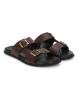 Eeken Men Comfort Sandals Double Buckle Easy Wear Slip On for Casual Daily use