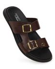 Eeken Men Comfort Sandals Double Buckle Easy Wear Slip On for Casual Daily use
