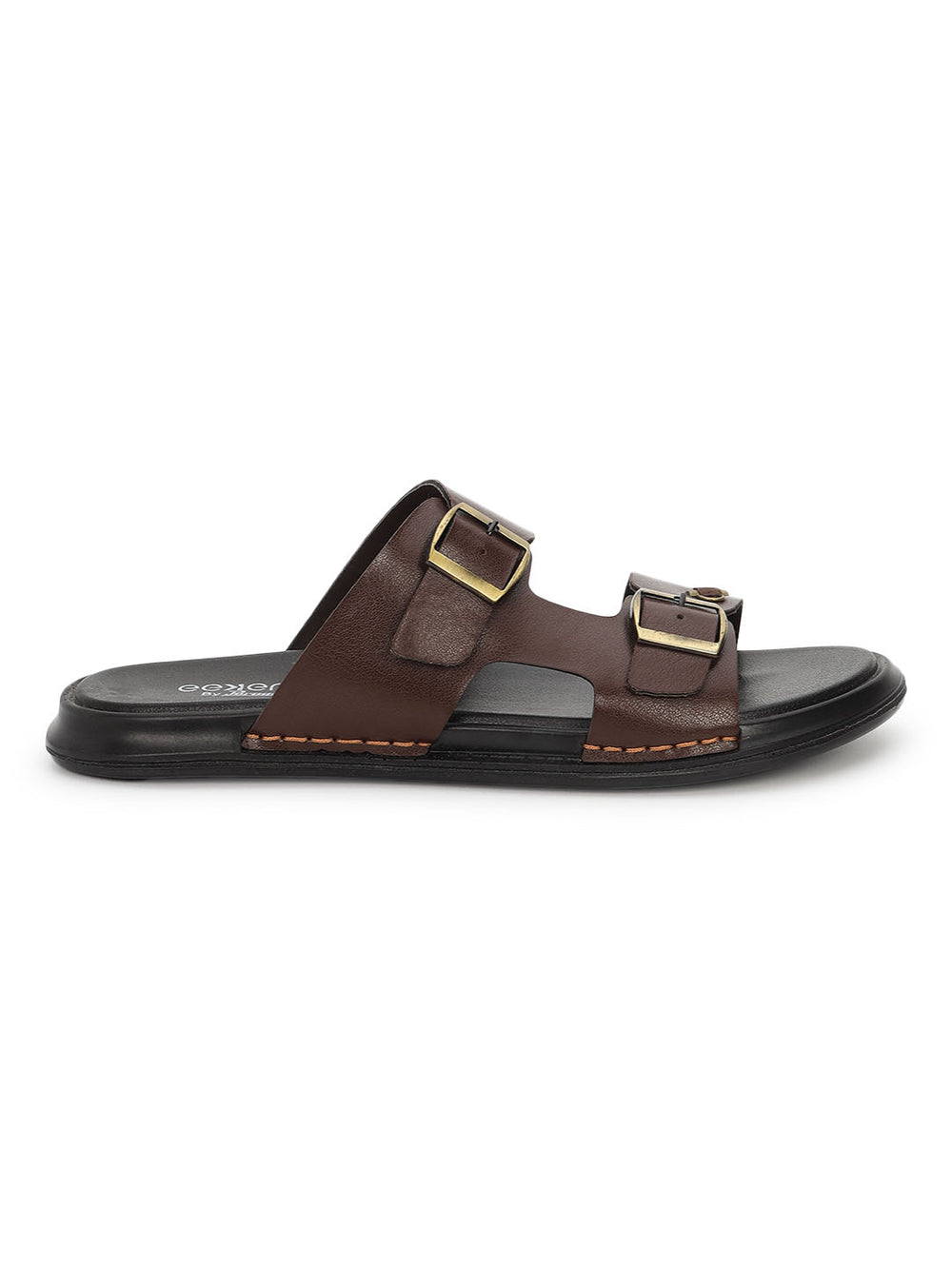 Eeken Men Comfort Sandals Double Buckle Easy Wear Slip On for Casual Daily use