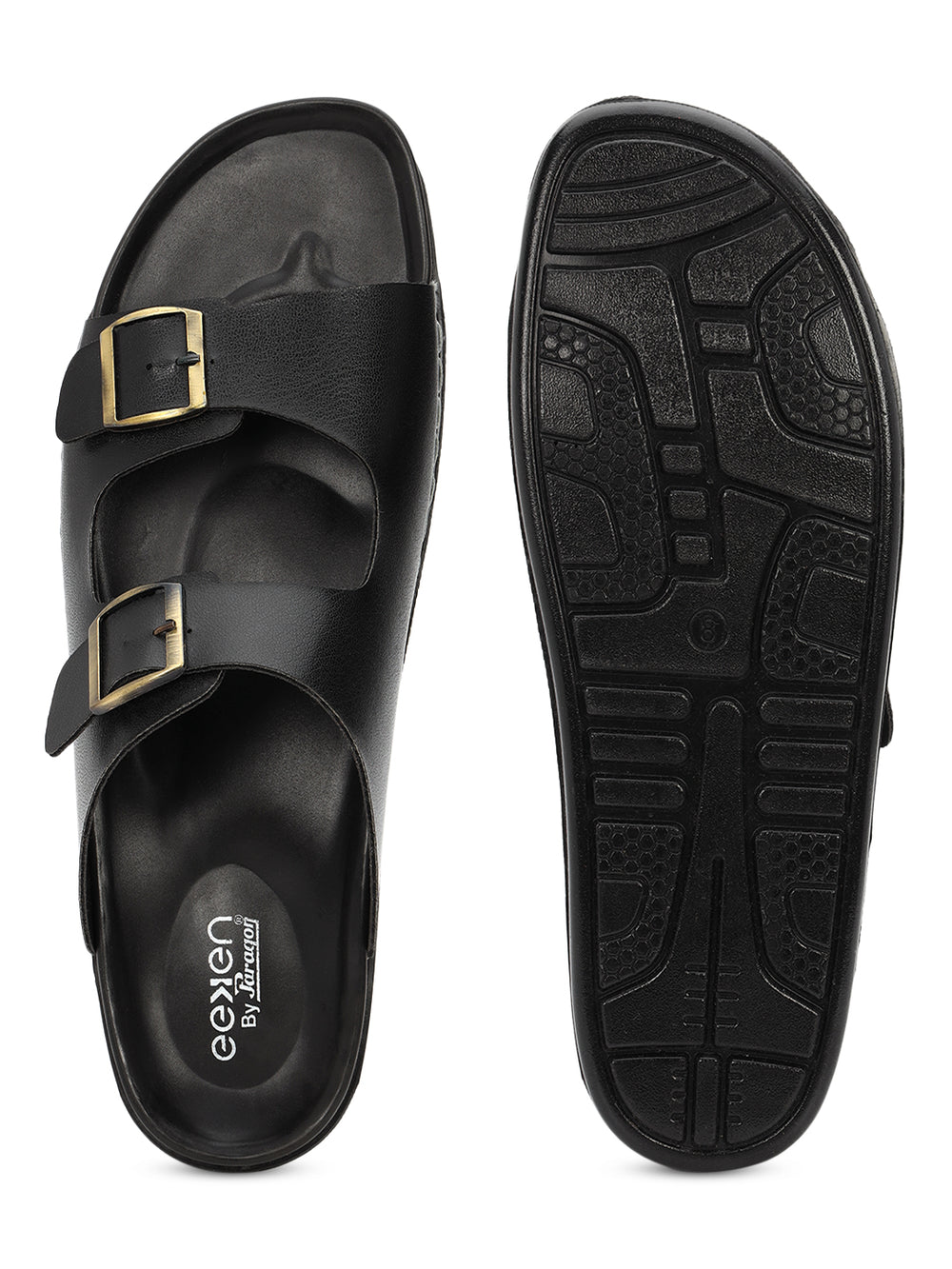 Eeken Men Sandals Comfortable Dual Buckle for Daily Casual and Outdoor Use