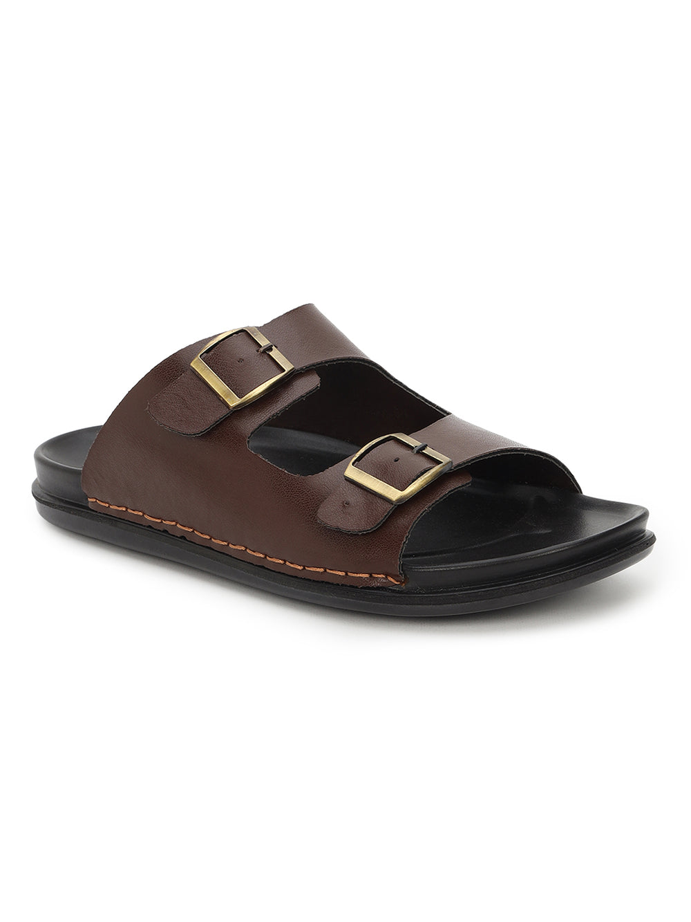 Eeken Men Sandals Comfortable Dual Buckle for Daily Casual and Outdoor Use
