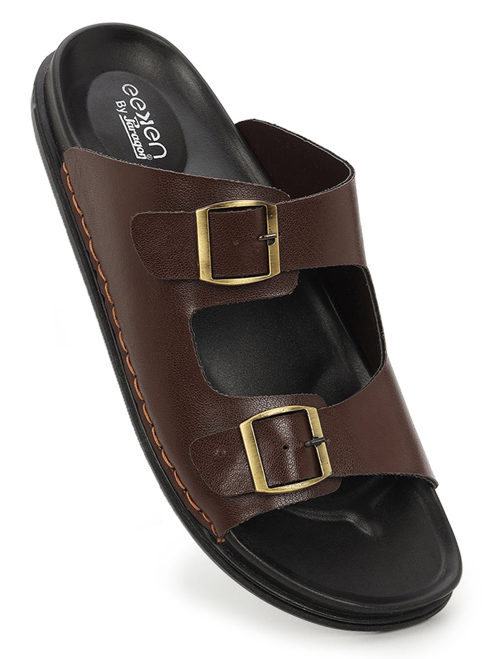 Eeken Men Sandals Comfortable Dual Buckle for Daily Casual and Outdoor Use