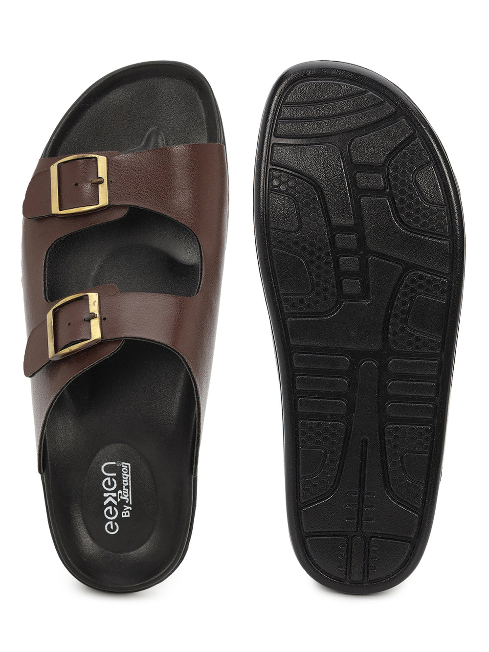 Eeken Men Sandals Comfortable Dual Buckle for Daily Casual and Outdoor Use