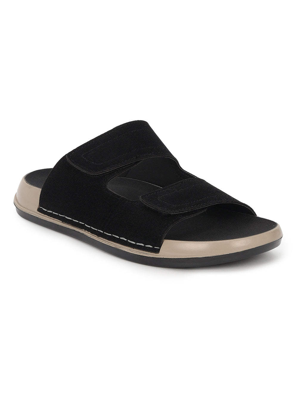 Eeken Men Sandals Comfortable Easy Slip On Velcro Strap for Daily Use