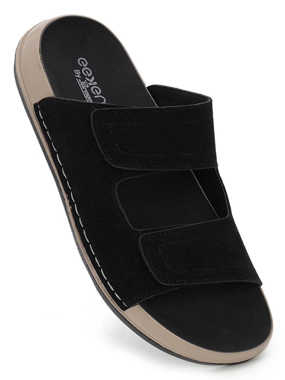 Eeken Men Sandals Comfortable Easy Slip On Velcro Strap for Daily Use