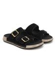 Eeken Men Sandals Double Buckle Casual Daily Use Slip On for All day Comfort