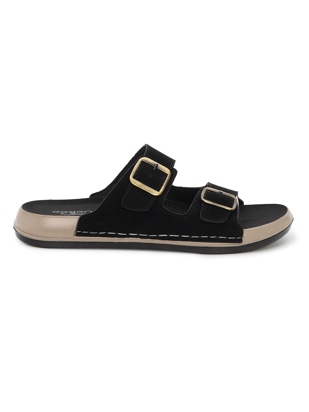 Eeken Men Sandals Double Buckle Casual Daily Use Slip On for All day Comfort