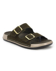 Eeken Men Sandals Leightweight Dual Buckle Slip On for Daily Use