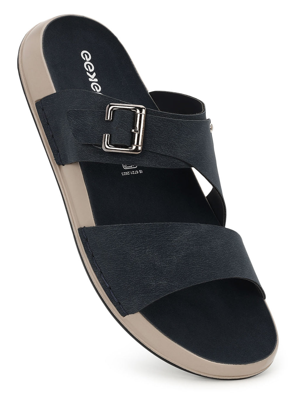 Eeken Men Sandals Comfortable Dual Strap Adjustable Buckle for Daily Casual and Outdoor Use