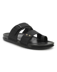 Eeken Men Casual Sandals Soft Footbed | Toe Ring Buckle Strap Slip On | Sleek Dual Strap styling for Daily Outdoor Use