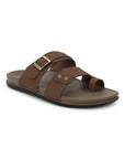 Eeken Men Casual Sandals Soft Footbed | Toe Ring Buckle Strap Slip On | Sleek Dual Strap styling for Daily Outdoor Use