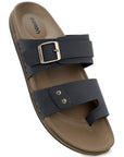 Eeken Men Casual Sandals Soft Footbed | Toe Ring Buckle Strap Slip On | Sleek Dual Strap styling for Daily Outdoor Use