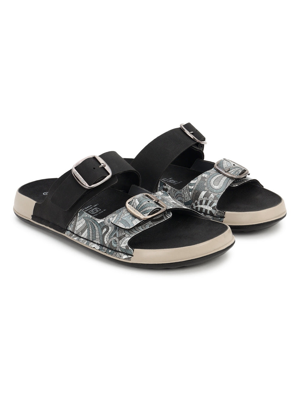 Eeken Women Sandals Dual Buckle Lightweight Stylish Daily Wear