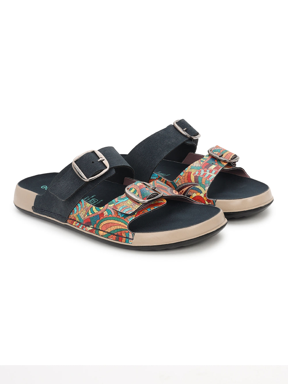 Eeken Women Sandals Dual Buckle Lightweight Stylish Daily Wear