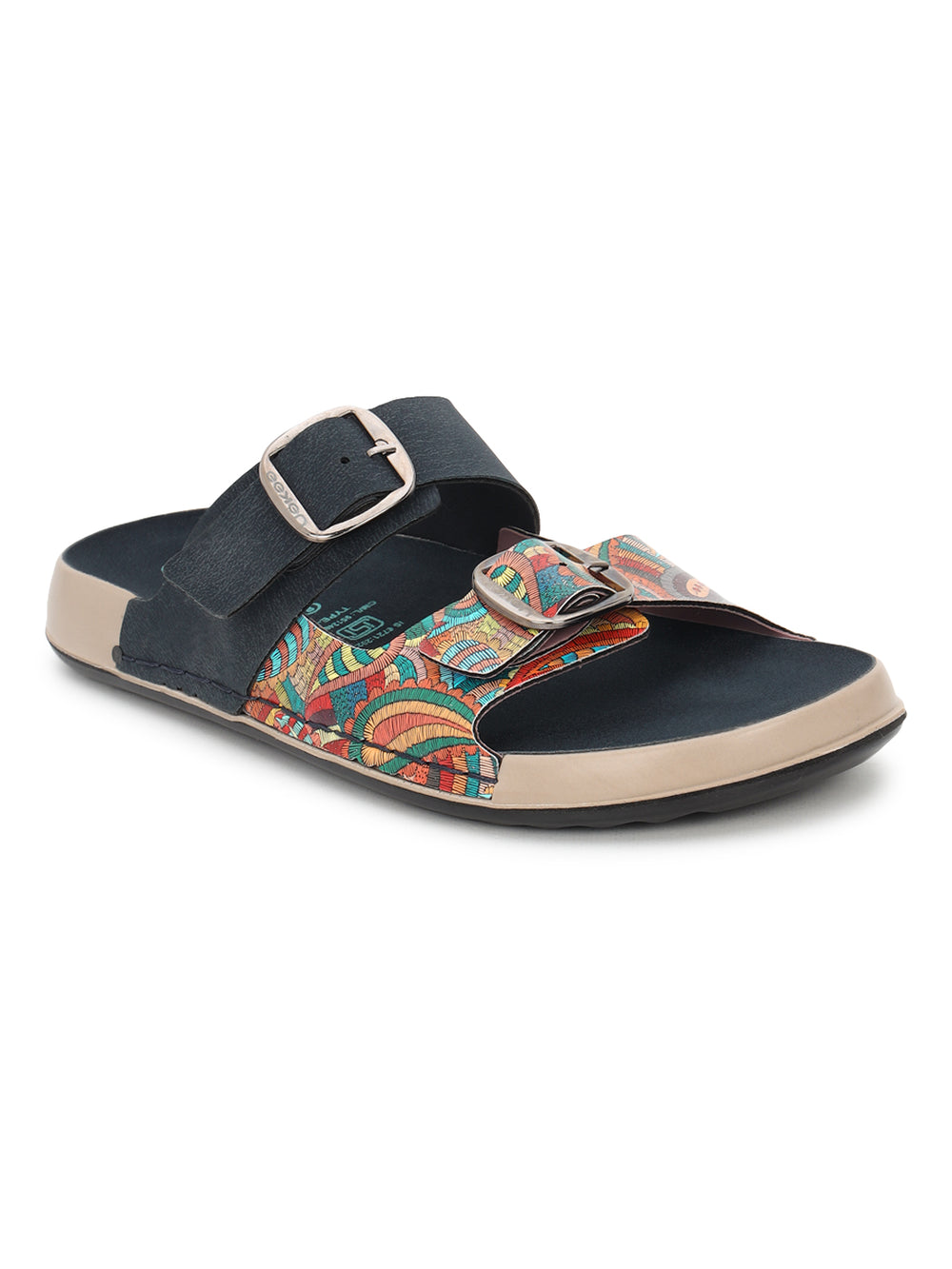 Eeken Women Sandals Dual Buckle Lightweight Stylish Daily Wear