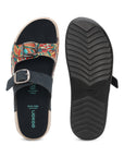 Eeken Women Sandals Dual Buckle Lightweight Stylish Daily Wear