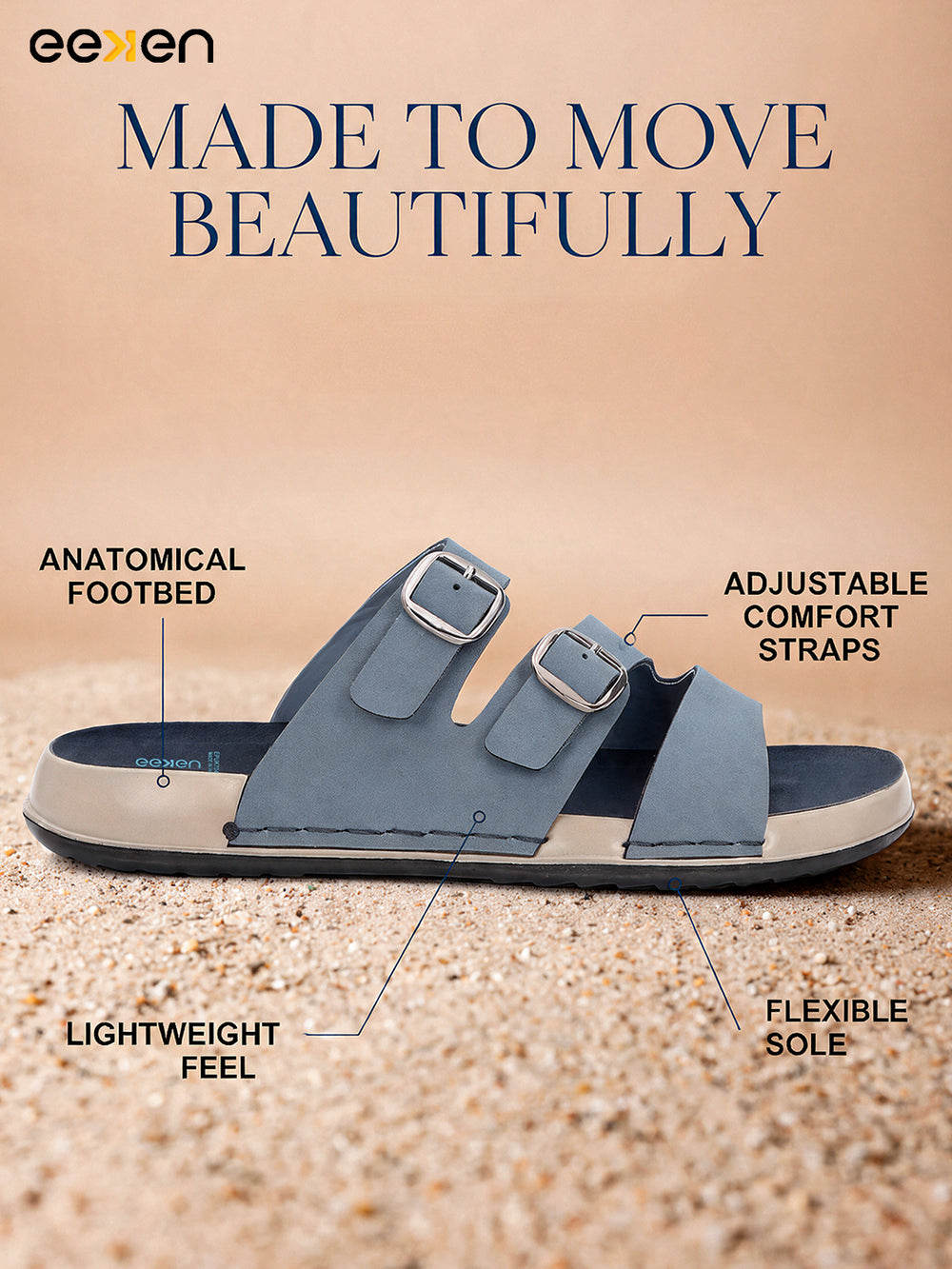 Eeken Women Sandals Stylish Comfortable Lightweight for Daily Use