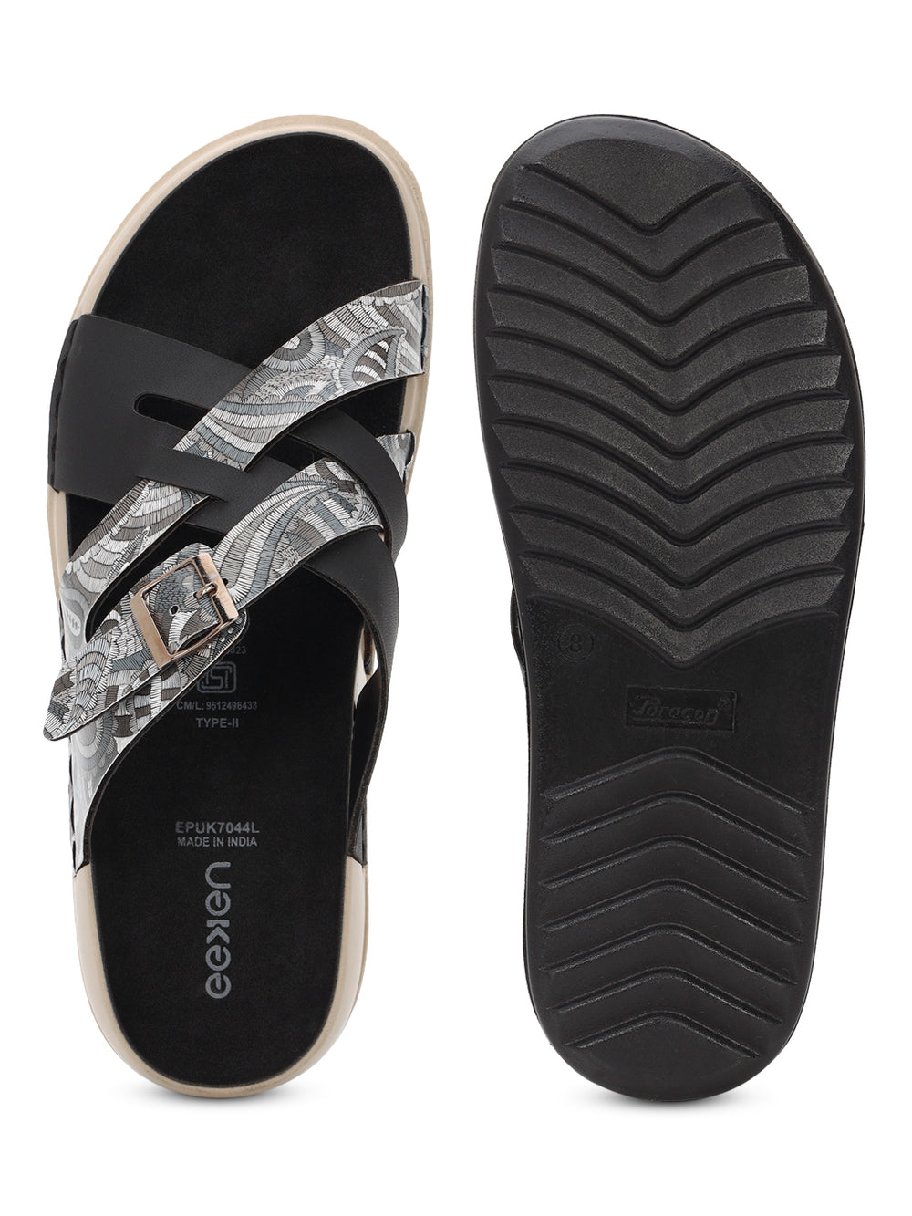 Eeken Women Lightweight Stylish Cross Strap Sandals
