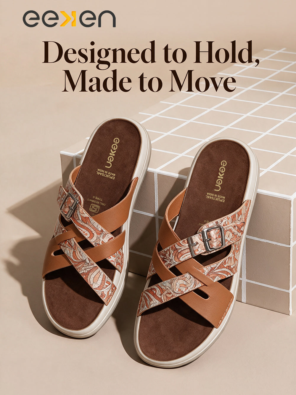 Eeken Women Lightweight Stylish Cross Strap Sandals