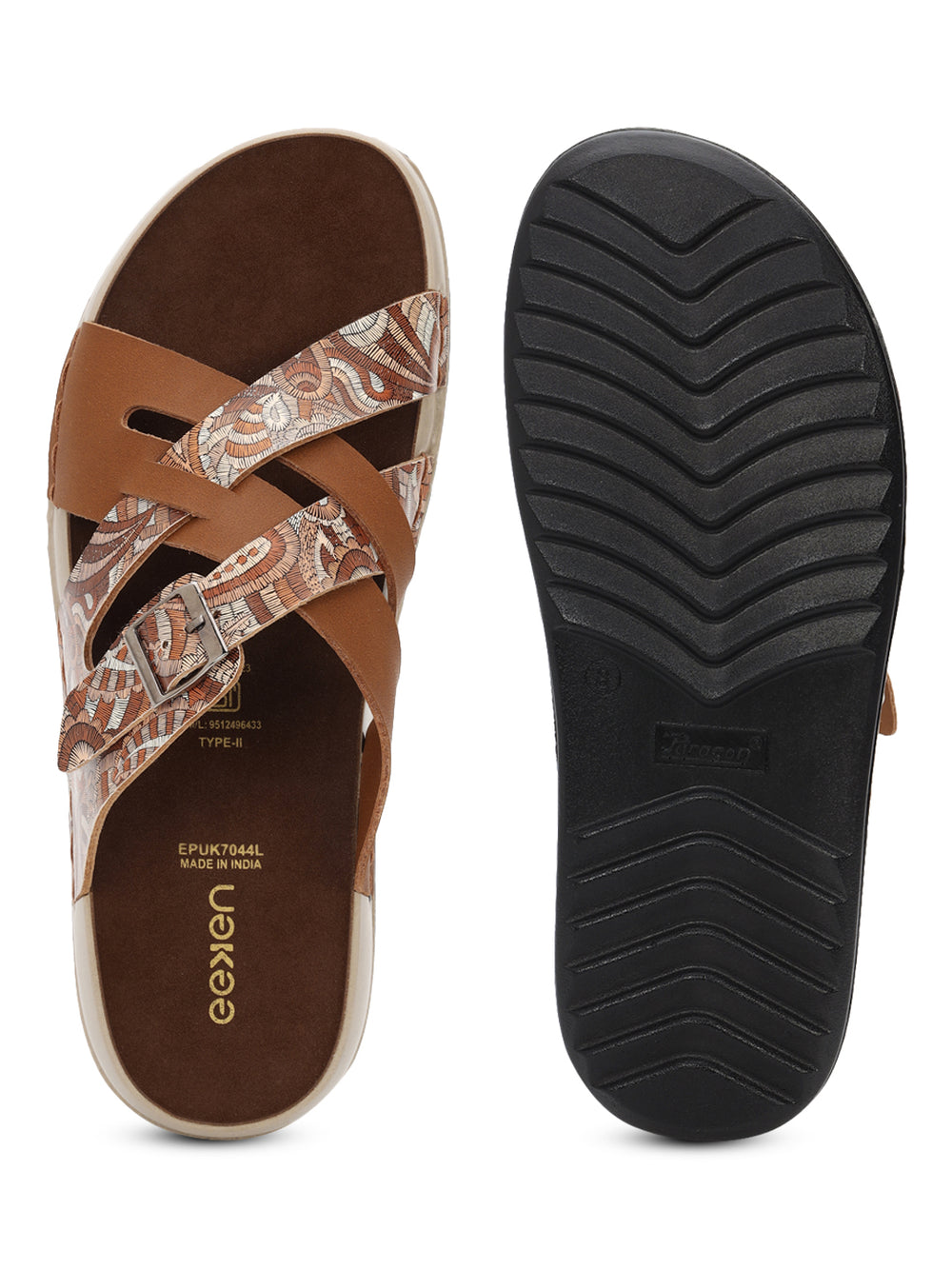 Eeken Women Lightweight Stylish Cross Strap Sandals
