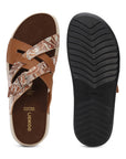 Eeken Women Lightweight Stylish Cross Strap Sandals