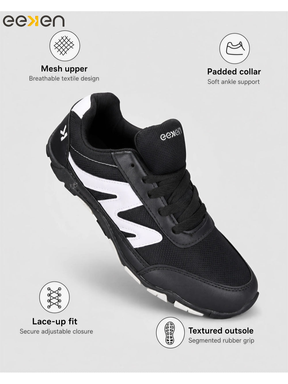 Paragon Eeken Men Comfortable Lightweight Cushioned Sports Shoes for Gym Wear