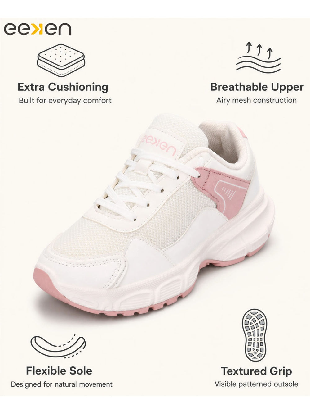 Paragon Eeken Women Comfortable Lightweight Cushioned Sports Shoes for Daily