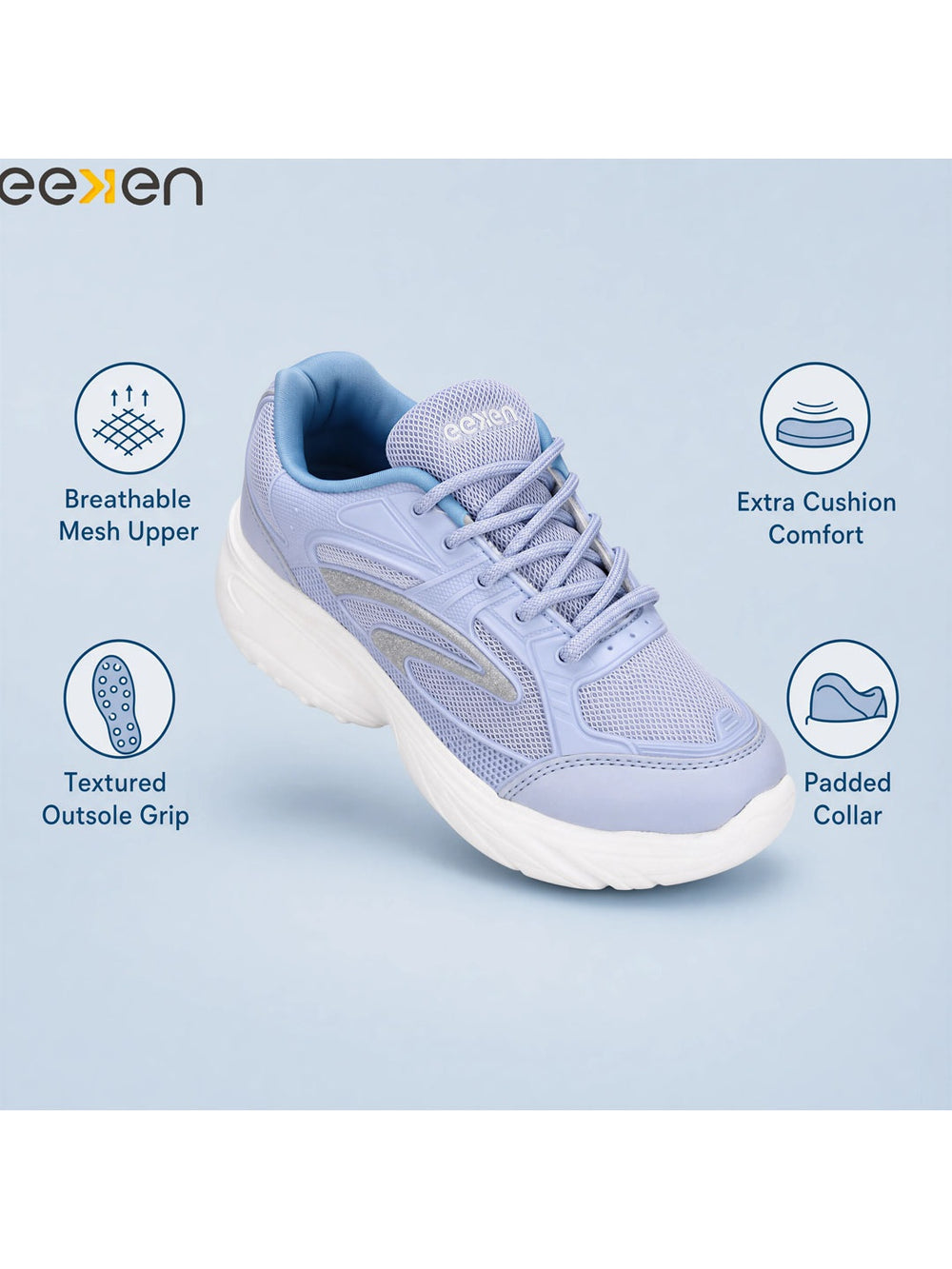 Paragon Eeken Women Comfortable Lightweight Cushioned Running Shoes for Daily