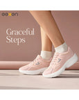 Paragon Eeken Women Comfortable Cushioned Sports Shoes with Heart Accent Design