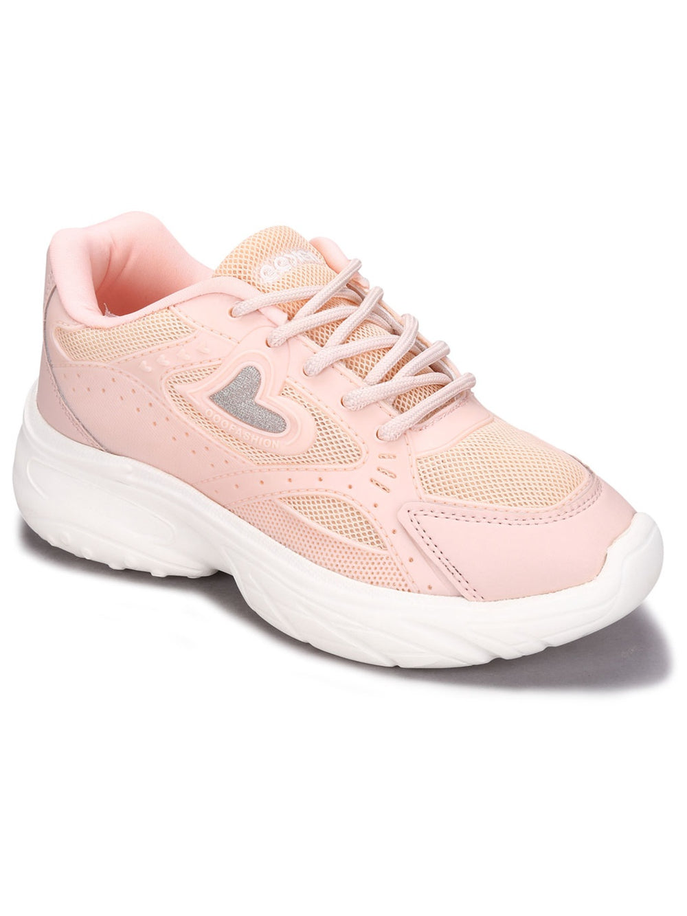 Paragon Eeken Women Comfortable Cushioned Sports Shoes with Heart Accent Design