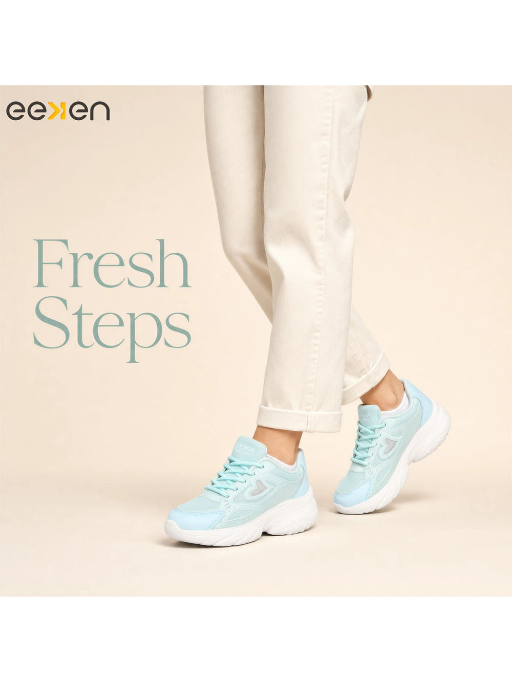 Paragon Eeken Women Comfortable Cushioned Sports Shoes with Heart Accent Design