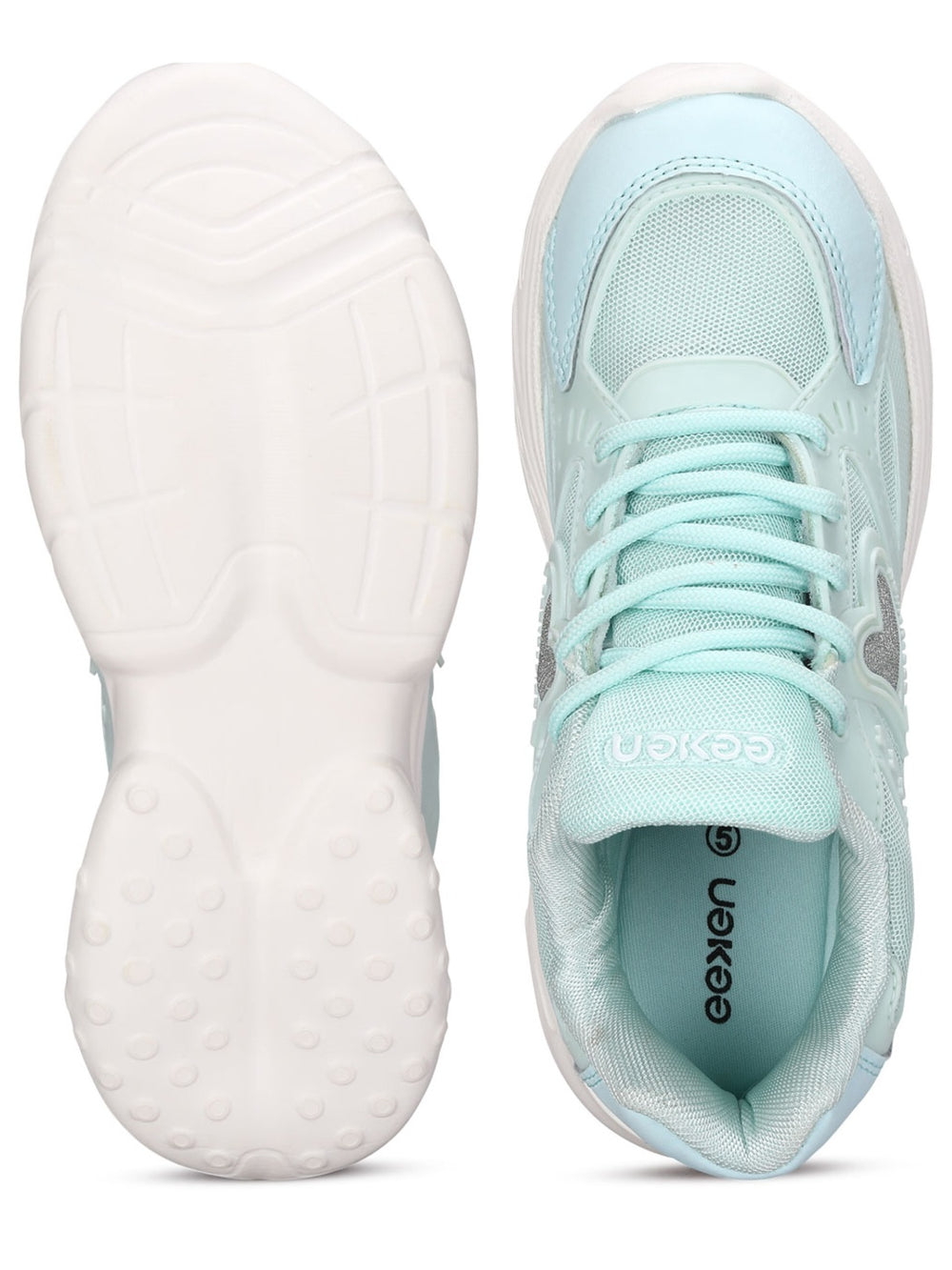 Paragon Eeken Women Comfortable Cushioned Sports Shoes with Heart Accent Design