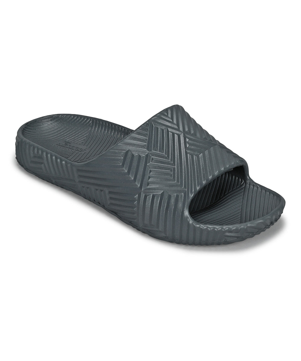 Paragon EVK10924G Men's Waterproof Grey Sliders with Comfortable Sole
