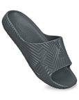 Paragon EVK10924G Men's Waterproof Grey Sliders with Comfortable Anti-Skid Sole