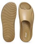 Paragon Men's Watreproof Beige Sliders with Comfortable Anti-Skid Sole