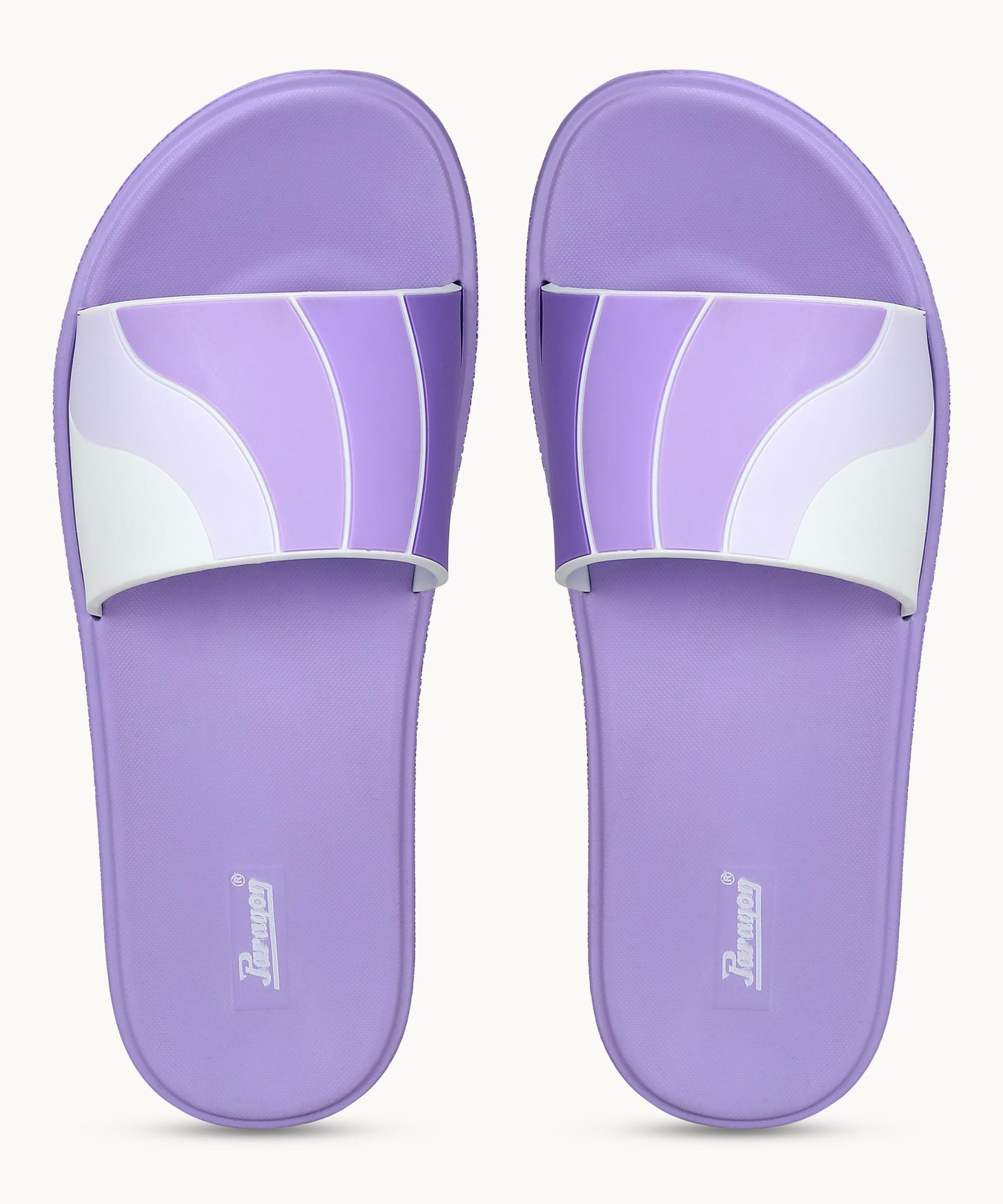 Paragon Women&#39;s Purple Sliders with Cushioned Sole for Everyday Use