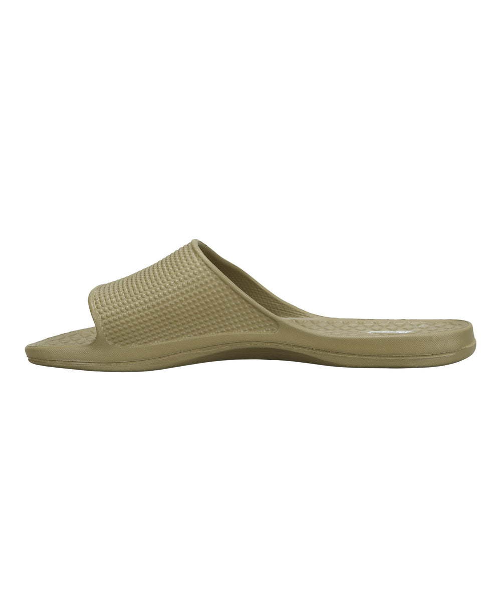 Paragon Men's Beige Sliders with Comfortable &amp; Durable Sole